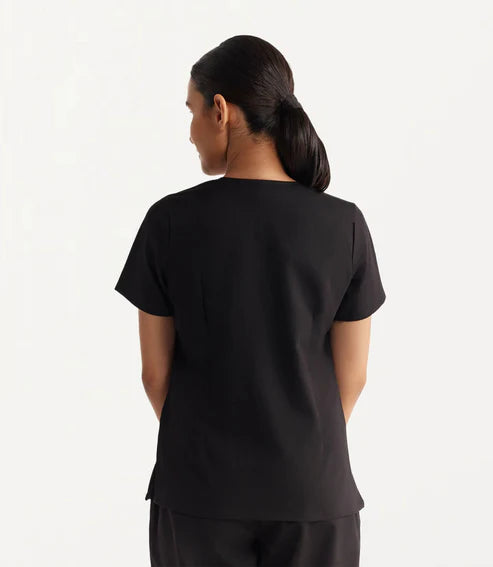 K-Performance V-Neck Women Scrub Set – Black