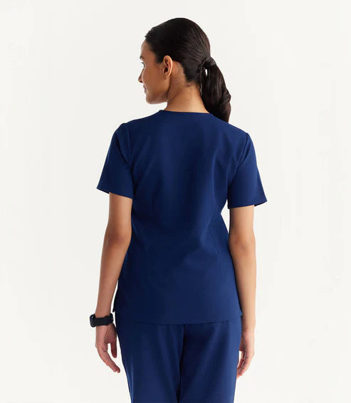 K-Performance V-Neck Women Scrub Set – Navy Blue