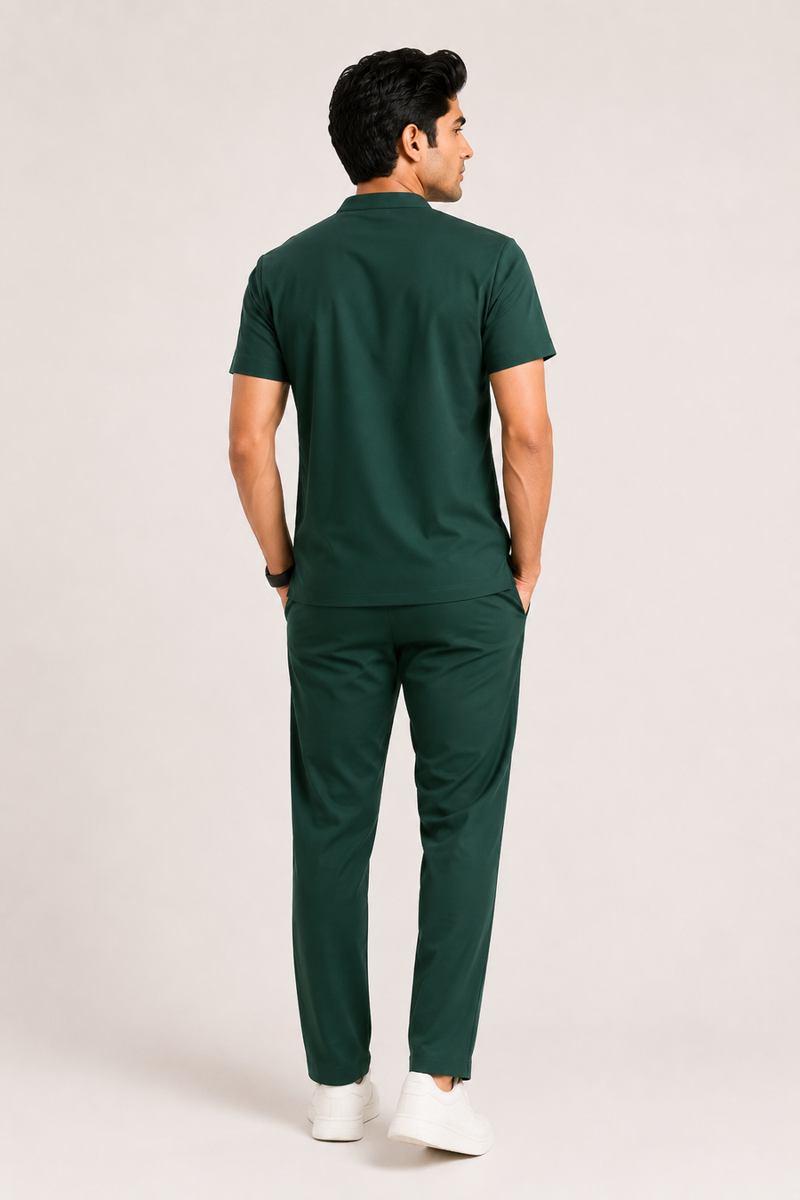 K-Comfort+ Mandarin Men Scrub Set - Green