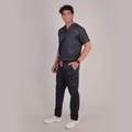 Kalvantis Signature Men's Scrub Set - Charcoal