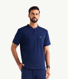 K-Performance Mandarin Men Scrub Set – Navy Blue